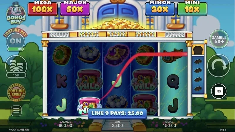 Piggy Mansion - pagkolekta ng pera gamit ang simbolo ng kolektor